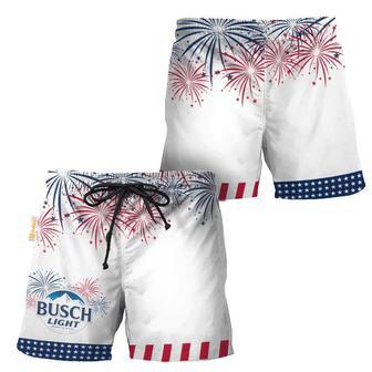 Busch Light American Independence Day Swim Trunks | Newhawaiianshirts AU