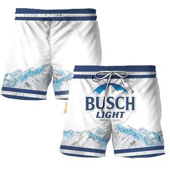 Busch Light Mountain Swim Trunks | Newhawaiianshirts UK