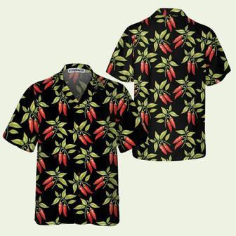 Bushes Of Red Chili Peppers Funny Red Pepper Hawaiian Shirt | Newhawaiianshirts AU