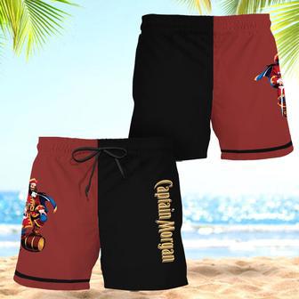 Captain Morgan Basic Colorful Swim Trunks | Newhawaiianshirts AU