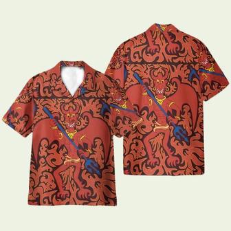 Cartoon Styled Demon Satanic Goth Gothic Hawaiian Shirt | Newhawaiianshirts UK