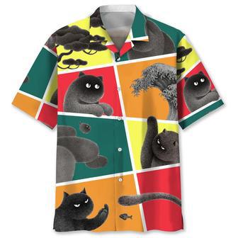 Cat Funny Hawaiian Shirt Summer Gifts | Newhawaiianshirts UK