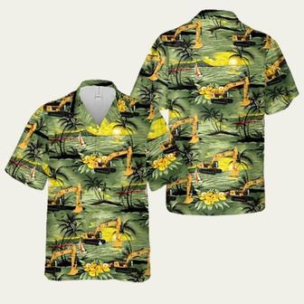 Caterpillar 336 Large Excavator Hawaiian Shirt | Newhawaiianshirts