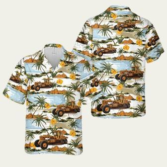 Caterpillar Motor Grader Tropical Hawaiian Shirt | Newhawaiianshirts