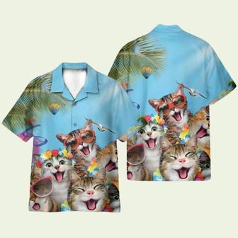 Cats Summer Beach Funny Hawaiian Shirt | Newhawaiianshirts UK