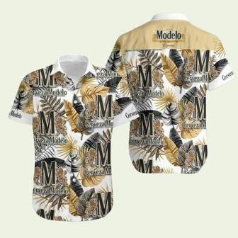 Cerveza Modelo Beer Yellow Black Tropical Vibe Style Hawaiian Shirt | Newhawaiianshirts UK