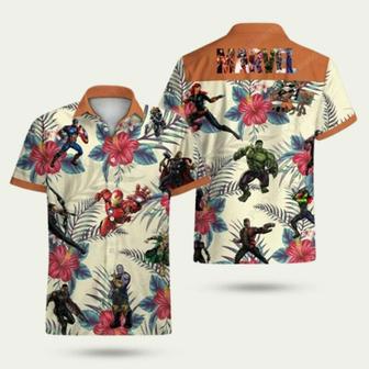 Characters Avengers Disney Marvel Superhero Movie Hawaiian Shirt | Newhawaiianshirts