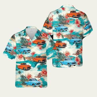 Chevy Stepside 3100 Pickup 1955 Hawaiian Shirt | Newhawaiianshirts DE