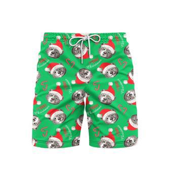 Christmas Bear Santa Holly Jolly Xmas Pattern Beach Shorts For Men | Newhawaiianshirts