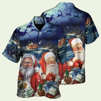 Christmas Santa Claus Snow Hawaiian Shirt | Newhawaiianshirts UK