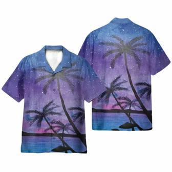 Coconut Tree On Stary Nigth Hawaiian Shirt | Newhawaiianshirts UK