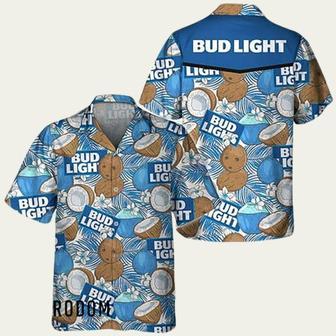 Coconuts Tropical Beach Bud Light Hawaiian Shirt | Newhawaiianshirts DE