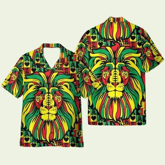 Colorful Lion Style Reggae Music Celebration Hawaiian Shirt | Newhawaiianshirts