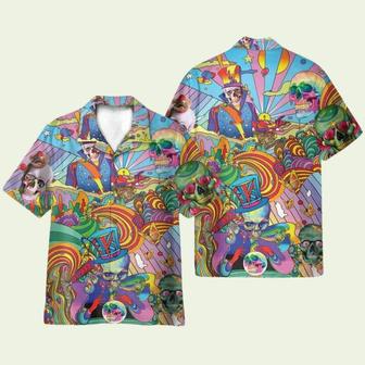 Colorful Magician Hippie Skulls Hawaiian Shirt | Newhawaiianshirts AU