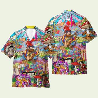 Colorful Mushroom Hippie Funny Hawaiian Shirt | Newhawaiianshirts