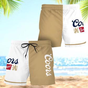 Coors Banquet Basic Colorful Swim Trunks | Newhawaiianshirts