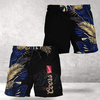 Coors Banquet Tropical Kentia Palm Swim Trunks | Newhawaiianshirts UK