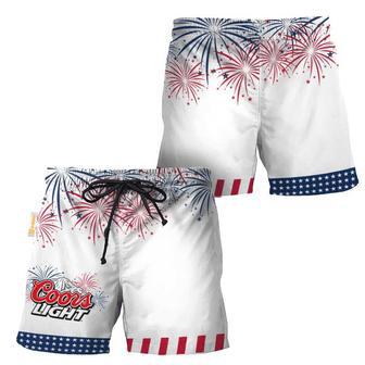 Coors Light American Independence Day Swim Trunks | Newhawaiianshirts