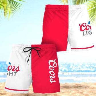 Coors Light Basic Colorful Swim Trunks | Newhawaiianshirts