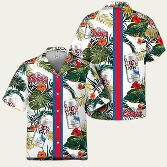 Coors Light Beer Tropical Foliage Hawaiian Shirt | Newhawaiianshirts CA