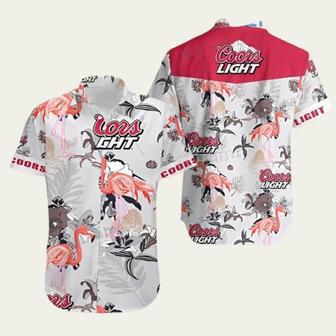 Coors Light Flamingo Beer Summer Hawaiian Shirt | Newhawaiianshirts AU