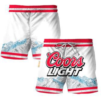 Coors Light Mountain Swim Trunks | Newhawaiianshirts DE