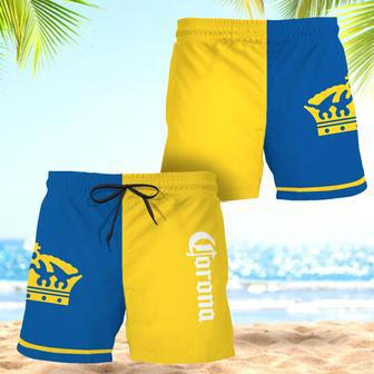 Corona Extra Basic Colorful Swim Trunks | Newhawaiianshirts