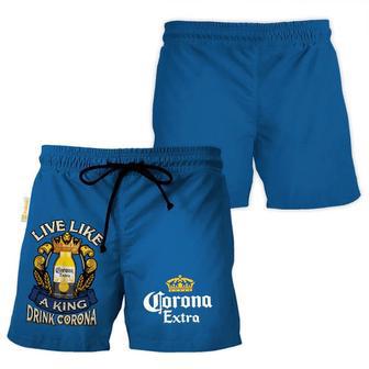 Corona Extra Blue Basic Swim Trunks | Newhawaiianshirts DE