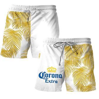 Corona Extra Tropical Fern Swim Trunks | Newhawaiianshirts DE