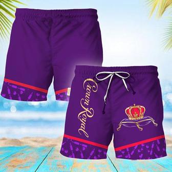 Crown Royal Bottle Pattern Swim Trunks | Newhawaiianshirts DE