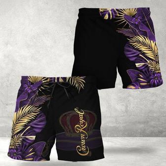 Crown Royal Tropical Kentia Palm Swim Trunks | Newhawaiianshirts