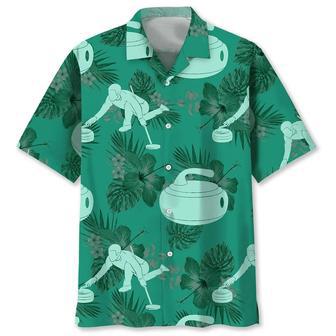 Curling Kelly Green Hawaiian Shirt Summer Gifts | Newhawaiianshirts CA