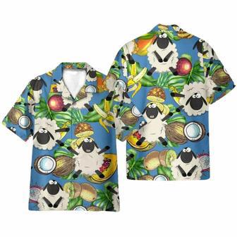 Cute Cartoon Sheep Love Fruit Hawaiian Shirt | Newhawaiianshirts CA