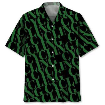 Cycling Green Hawaiian Shirt Summer Gifts | Newhawaiianshirts UK