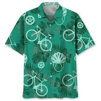 Cycling Kelly Green Hawaiian Shirt Summer Gifts | Newhawaiianshirts