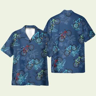 Cycling Tropical Leaves Pattern Hawaiian Shirt | Newhawaiianshirts CA