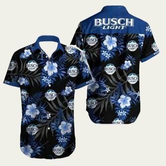 Dark Busch Light Beer Floral Hawaiian Shirt | Newhawaiianshirts AU