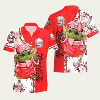 Diet Coke Cute Baby Yoda Aloha Hawaiian Shirt | Newhawaiianshirts CA