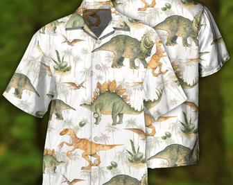 Dinosaur Strong Big Tropical Style - Hawaiian Shirt, Hawaii Shirt Party Summer, Tropical Beach Shirt Button Down Shirt, Beach Party Gifts. Summer Gifts | Newhawaiianshirts AU