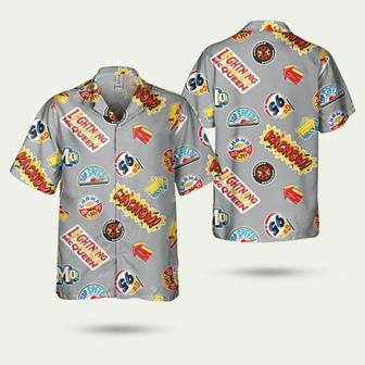 Disney Cars Seamless Lightning Mcqueen Kachow Hawaiian Shirt | Newhawaiianshirts CA