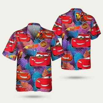 Disney Pixar Cars Lightning Mcqueen Summer Tropical Paradise Hawaiian Shirt | Newhawaiianshirts