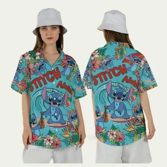 Disney Stitch Aloha Stitch Tropical Hawaiian Shirt | Newhawaiianshirts CA