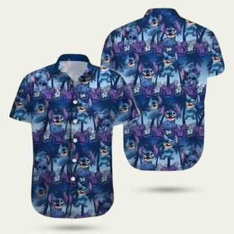 Disney Stitch Palm Trees Pattern Hawaiian Shirt | Newhawaiianshirts AU