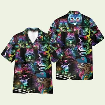 Dj Disco Cats Funny Hawaiian Shirt | Newhawaiianshirts UK