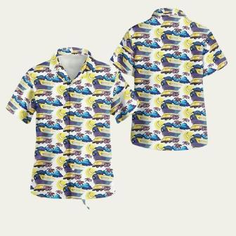 Doc Brown Back To The Future Button Hawaiian Shirt | Newhawaiianshirts UK