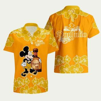 Don Julio Mickey Mouse Hibicus Flower Gift Hawaiian Shirt | Newhawaiianshirts CA