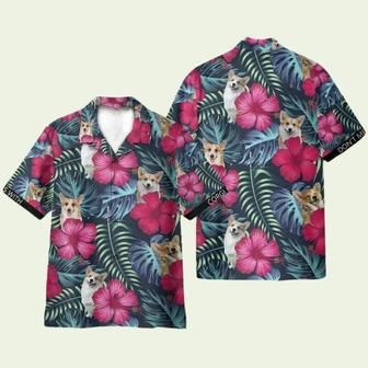 Dont Mess With Corgi Tropical Flowers Pattern Hawaiian Shirt | Newhawaiianshirts AU