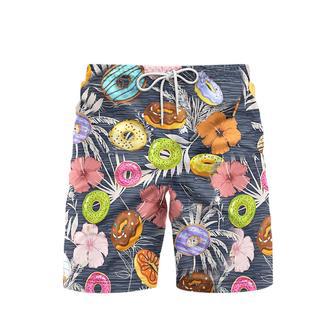 Donuts Tropical Beach Shorts For Men | Newhawaiianshirts UK