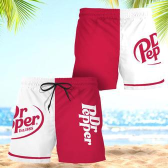 Dr Pepper Basic Colorful Swim Trunks | Newhawaiianshirts AU