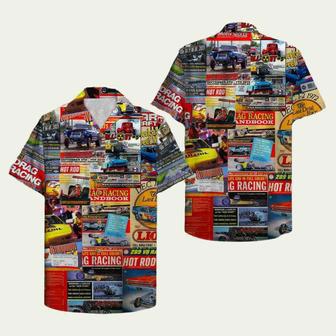 Drag Racing Magazine Hawaiian Shirt | Newhawaiianshirts UK